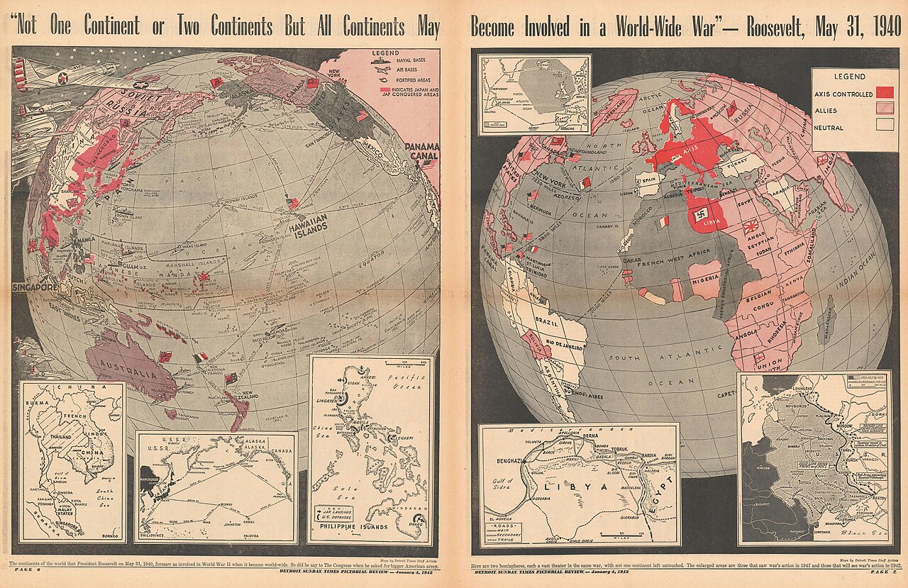 journal carte monde